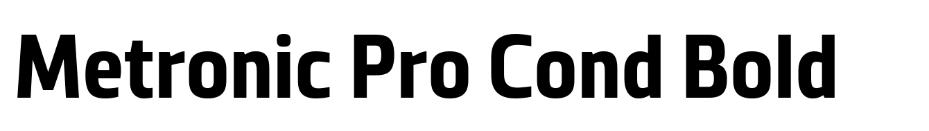 Metronic Pro Cond Bold